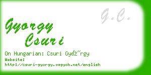 gyorgy csuri business card